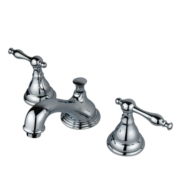 Kingston Brass KS5561NL 8" Widespread Bathroom Faucet, Polished Chrome KS5561NL